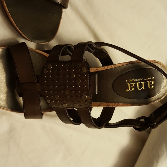 A.N.A wedge brown 8.5 - Picture 4 of 8